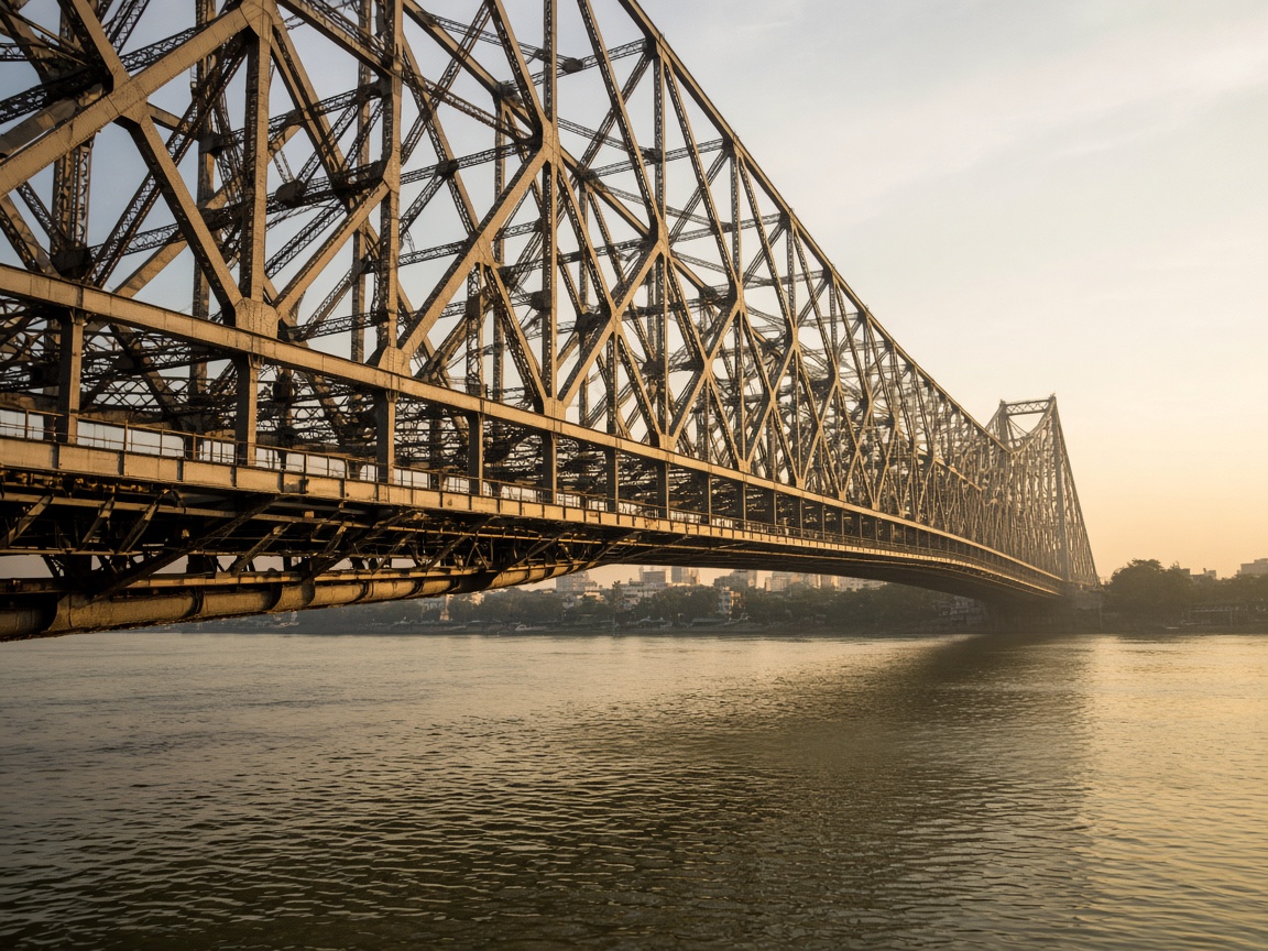 Howrah Bridge over the Hooghly in Kolkata