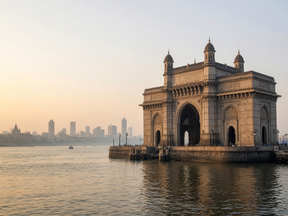 Gateway of India and the Mumbai skyline